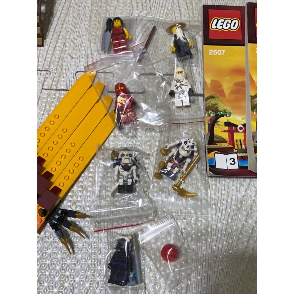 ［步步高］稀有二手已組樂高LEGO 2507 火焰神廟（人偶完整，有書無盒）-細節圖5