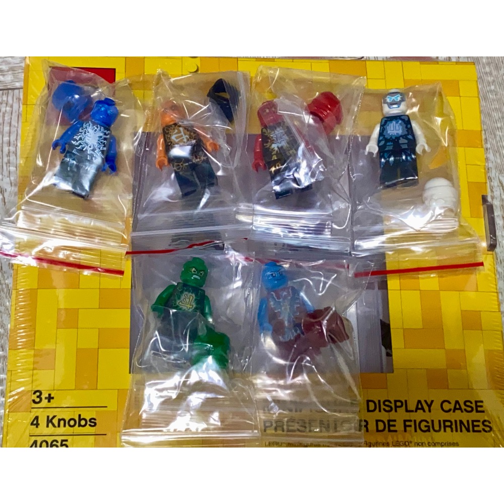 ［步步高］絕版樂高LEGO 含70590等 空術忍者全套六隻（近新入袋，關節正常、附全新八格樂高展示盒）-細節圖2
