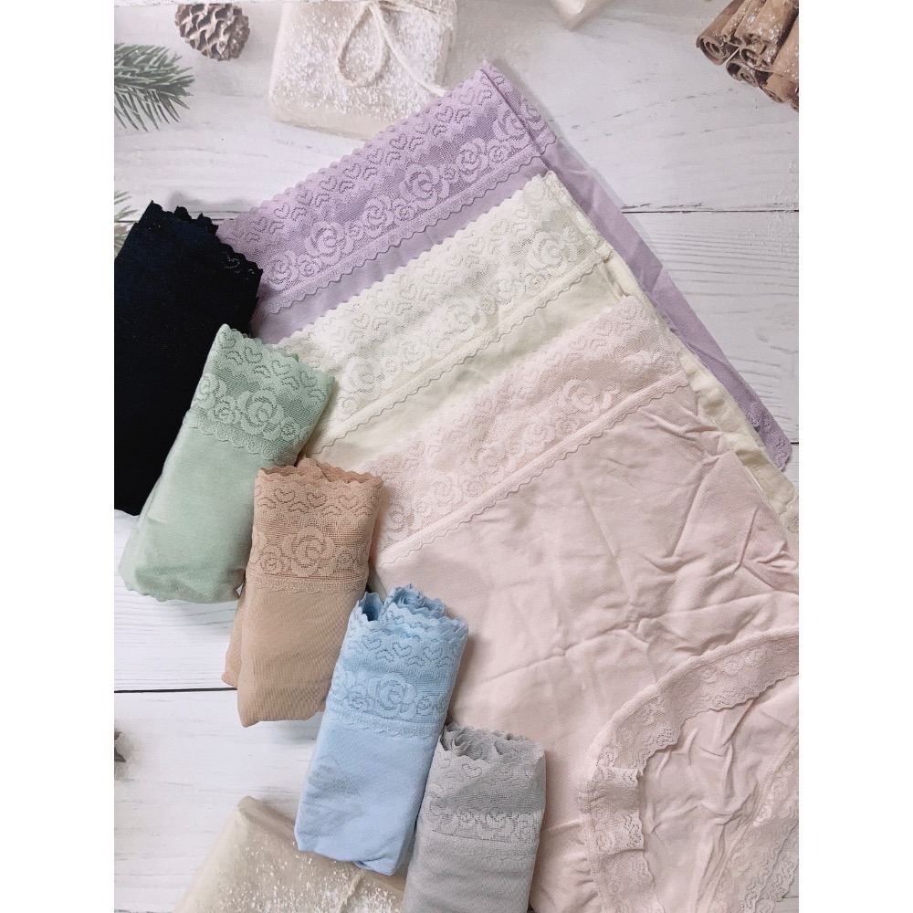 如絲如嫿 玫瑰蕾絲80支莫代爾桑蠶絲內褲-細節圖5