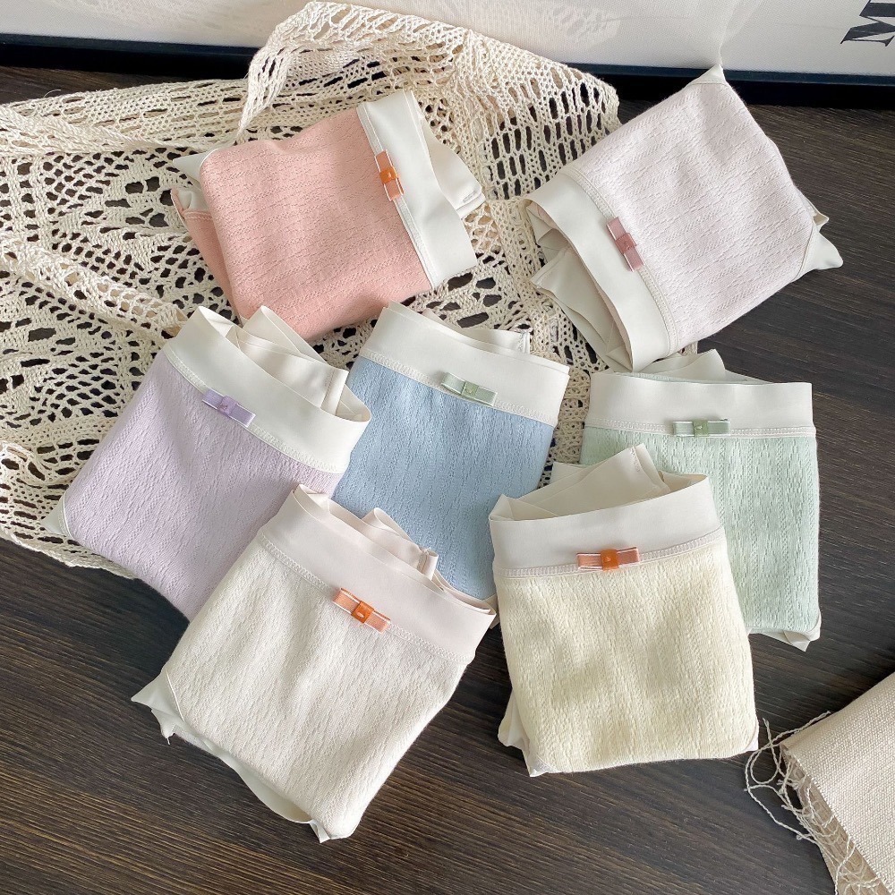 如絲如嫿 法式5A棉奶油色內褲-細節圖3