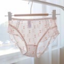 如絲如嫿 親膚愛心蕾絲性感網紗內褲-規格圖7