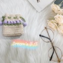 💖Dream’s 手作💖鬱金香毛線編織束口袋，可放隨身小物、口紅、護唇膏，也可放Air Pods 。-規格圖6