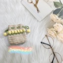 💖Dream’s 手作💖鬱金香毛線編織束口袋，可放隨身小物、口紅、護唇膏，也可放Air Pods 。-規格圖6
