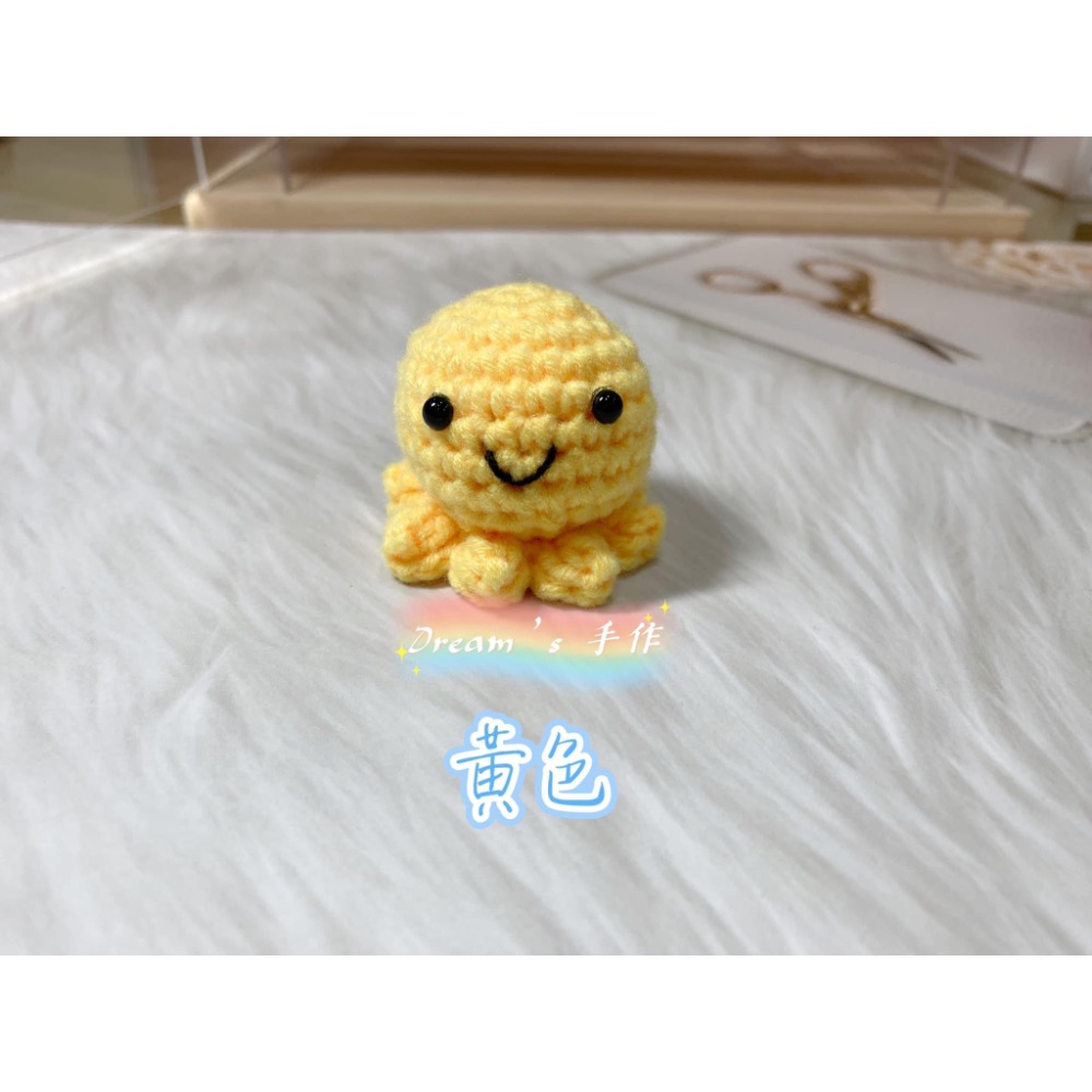 💖Dream’s 手作💖DIY手工毛線編織-小章魚吊飾成品，手機吊飾，鑰匙圈吊飾，小吊飾，婚禮小物-細節圖10