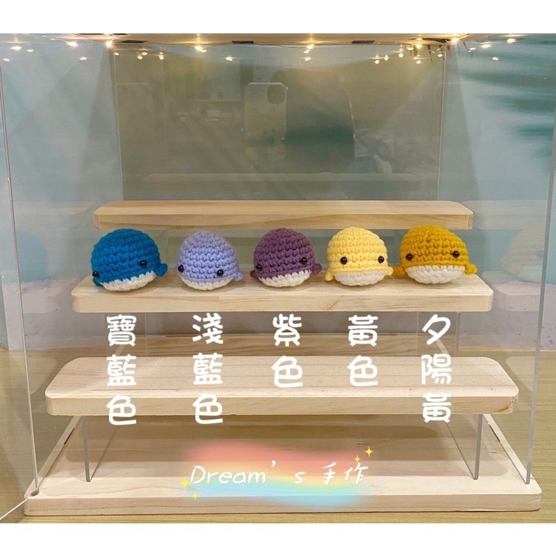 💖Dream’s 手作💖DIY手工毛線編織-可愛鯨魚吊飾成品，手機吊飾，鑰匙圈吊飾，婚禮小物-細節圖2