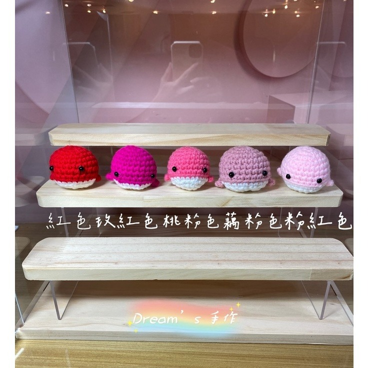 💖Dream’s 手作💖DIY手工毛線編織-可愛鯨魚吊飾成品，手機吊飾，鑰匙圈吊飾，婚禮小物-細節圖4