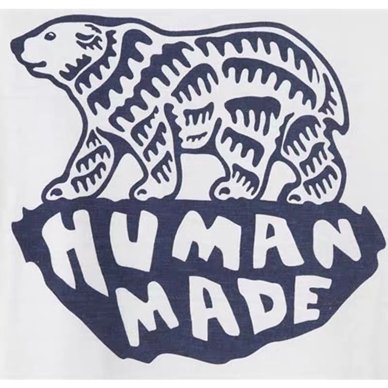 RURUREAL 日本 🇯🇵 HUMAN MADE 北極熊 愛心刺繡街口情侶運動中高筒刺绣 加厚毛巾底襪子 男女襪-細節圖2