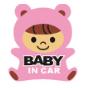 baby in car 車內有寶寶可愛造型反光汽車貼紙-細節圖2