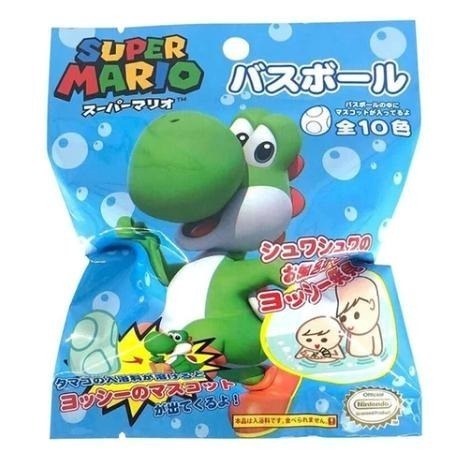 日本超級瑪莉恐龍耀西泡澡球 沐浴球 泡澡浴鹽驚奇蛋 泡澡球 泡湯球 泡澡玩具 洗澡玩具