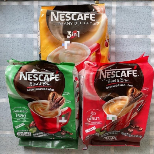 「附發票🧾」泰國🇹🇭 NESTLE NESCAFE 雀巢 三合一咖啡 即溶咖啡 原味/特濃/乳香