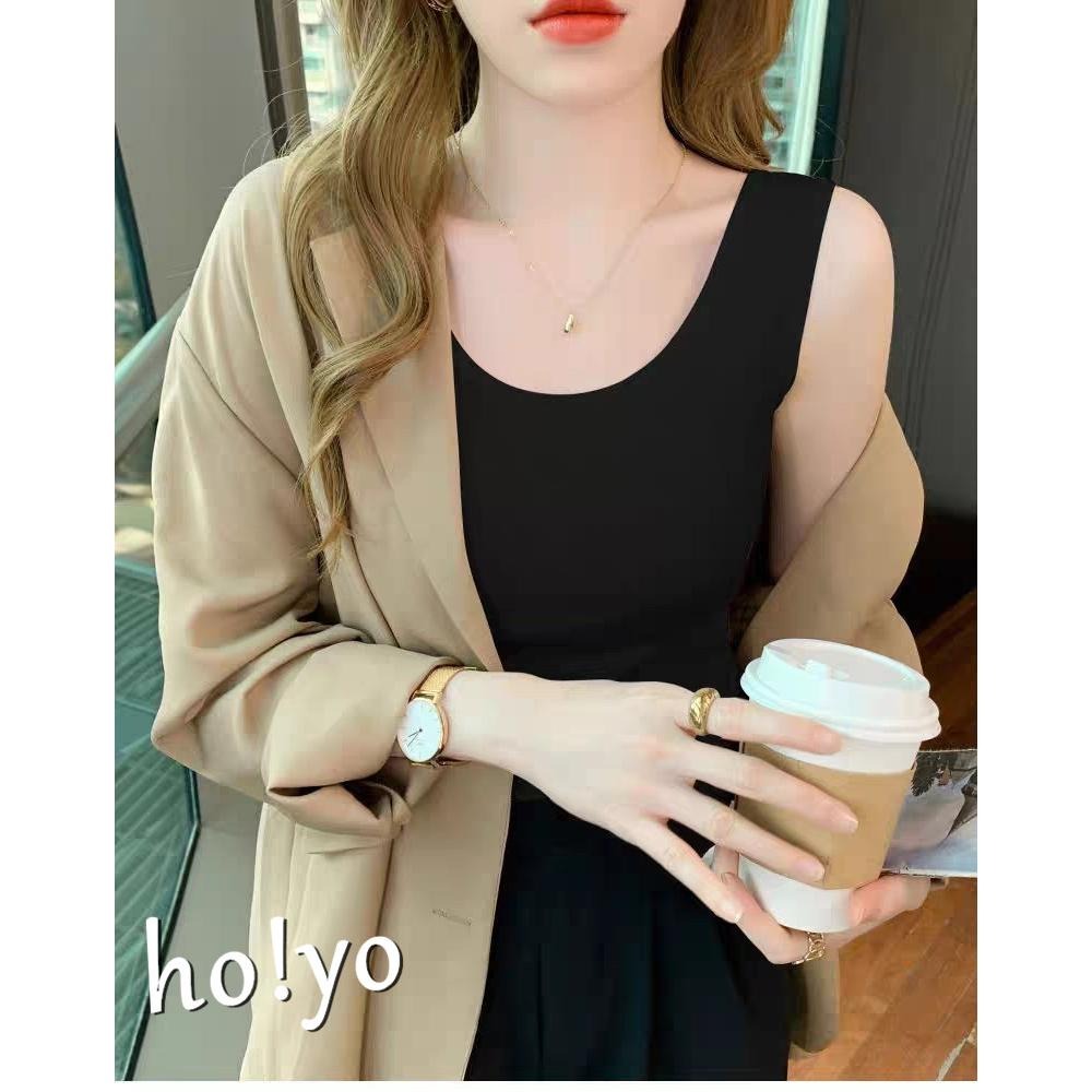 百搭顯瘦 彈性 親膚舒適莫代爾 圓領背心 外穿內搭 打底衣 純色背心 素面背心 睡衣 無袖上衣 內搭衣-細節圖8