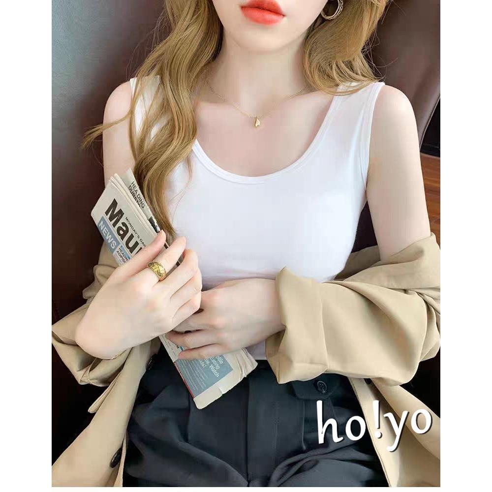 百搭顯瘦 彈性 親膚舒適莫代爾 圓領背心 外穿內搭 打底衣 純色背心 素面背心 睡衣 無袖上衣 內搭衣-細節圖9