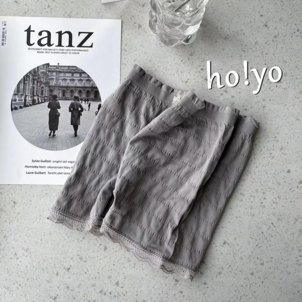 2入裝日系原單 親膚高彈 安全褲 高腰加襠 免穿內褲 蕾絲性感 防走光 平口褲 排汗吸濕 木耳邊 無縫無痕內褲  打底褲-細節圖7