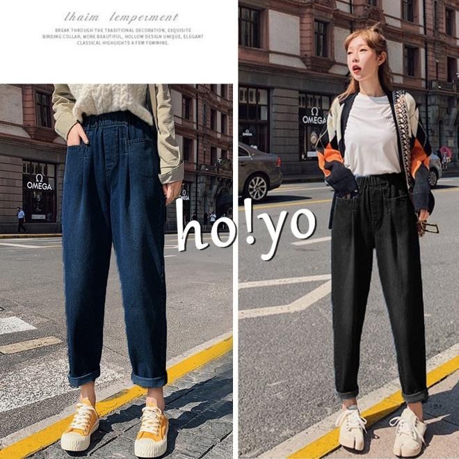 熱銷款🇹🇼哈倫褲 牛仔褲 牛仔長褲 牛仔褲 寬鬆長褲 長褲女 女生褲子 高腰長褲 高腰牛仔褲 工作褲 老爺褲 中大尺碼-細節圖3