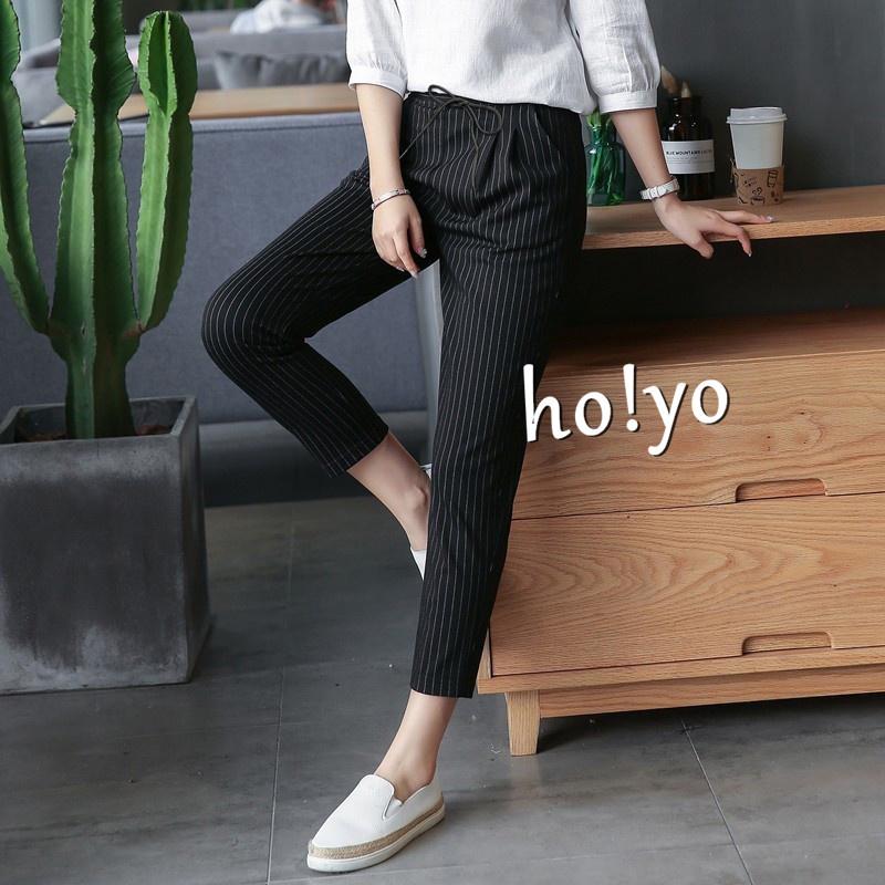 搶手🇹🇼 中厚抗皺 日系 哈倫褲 英倫風 格子褲 老爺褲 褲子老爹褲 高腰寬褲  秋冬長褲女 休閒褲 休閒長褲 冬天褲子-細節圖5