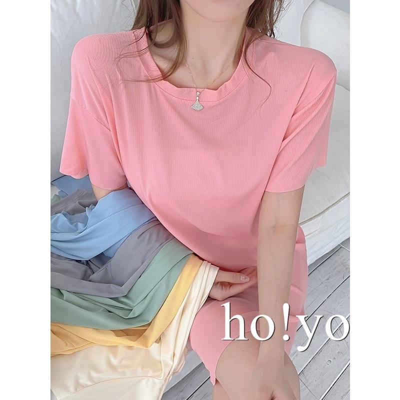 台灣現貨🇹🇼涼感親膚 抖抖 冰絲睡衣 連衣裙 睡裙 睡衣裙性感睡衣 睡衣套裝 睡衣裙 居家服 家居服 休閒套裝 短袖睡衣-細節圖8