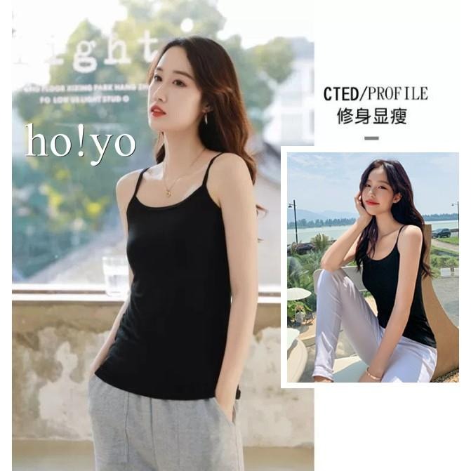 台灣現貨🇹🇼 U領 透氣棉質 細肩帶背心 高彈力 素面 打底衫 打底衣  內搭上衣  小可愛 無袖上衣 背心女 睡衣-細節圖6