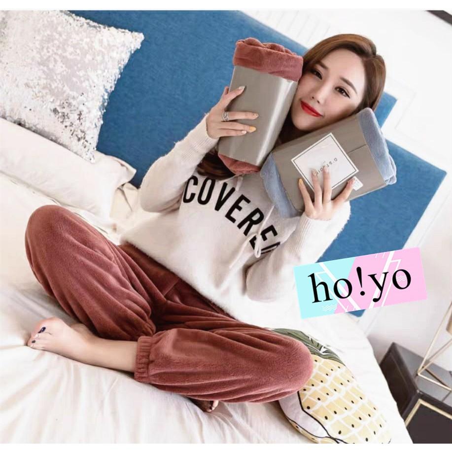 台灣現貨🇹🇼 保暖褲 暖暖褲 珊瑚絨 睡褲 睡衣冬天 長褲 刷毛褲 保暖睡衣 保暖長褲 居家褲 內睡衣 珊瑚絨睡衣-細節圖2