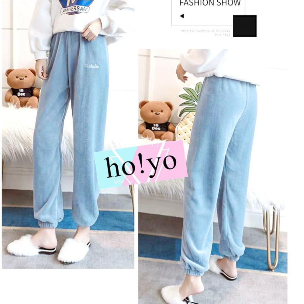 台灣現貨🇹🇼 保暖褲 暖暖褲 珊瑚絨 睡褲 睡衣冬天 長褲 刷毛褲 保暖睡衣 保暖長褲 居家褲 內睡衣 珊瑚絨睡衣-細節圖6