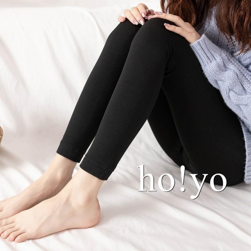 高腰 九分 刷毛 加絨 內搭褲 黑褲 長褲 褲襪 內搭長褲 保暖 透氣 防走光 打底褲 百搭 厚褲襪 暖暖褲 刷毛褲-細節圖2