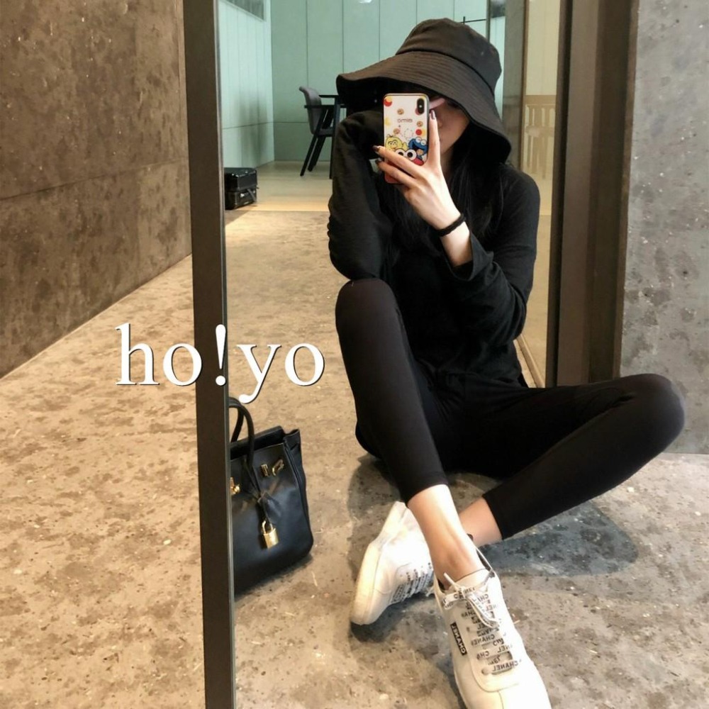 高腰 九分 刷毛 加絨 內搭褲 黑褲 長褲 褲襪 內搭長褲 保暖 透氣 防走光 打底褲 百搭 厚褲襪 暖暖褲 刷毛褲-細節圖5