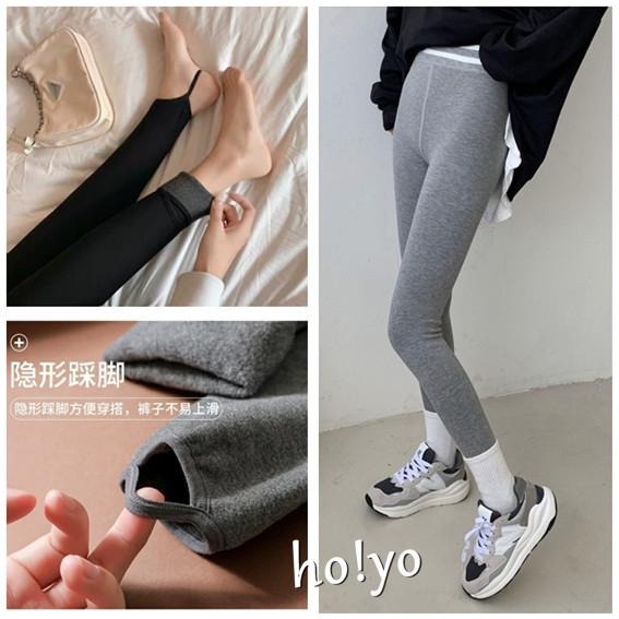 3色任選🇹🇼高腰3D雙襠提臀 加絨加厚 踩腳褲 保暖長褲 保暖褲 刷毛褲 內搭褲黑褲 刷毛長褲 緊身褲 瑜伽褲 運動褲-細節圖7