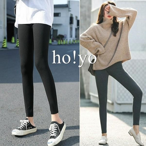 高腰加襠 保暖 中厚 素面 坑條 螺紋 直條紋 內搭褲 內搭長褲 長褲 保暖褲 韻律褲 休閒褲 休閒長褲 運動褲 彈性褲-細節圖2