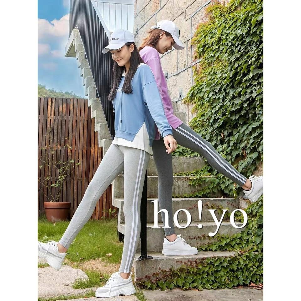 台灣現貨 莫代爾 雙槓 內搭褲 瑜珈褲 緊身褲 瑜伽褲 打底褲 高腰 運動褲女 運動緊身褲 韻律褲 legging休閒褲-細節圖2