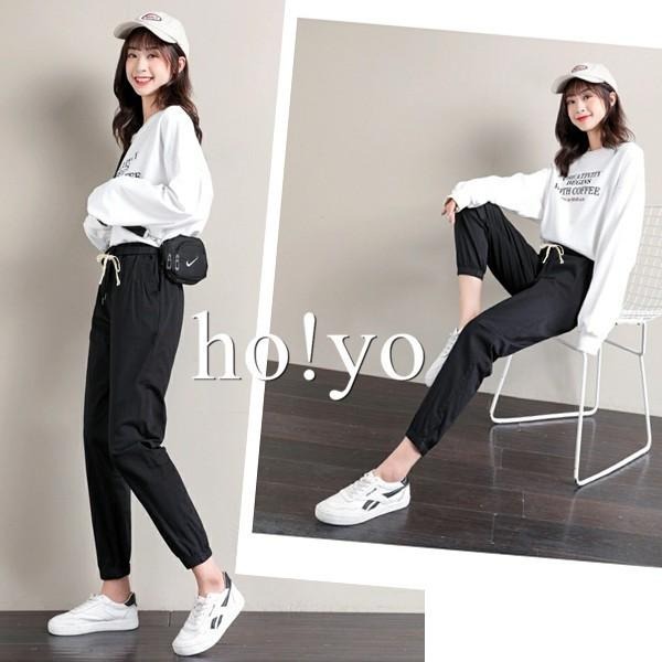 台灣現貨🇹🇼束口褲 鬆緊帶 綁繩 棉麻 縮口褲 哈倫褲 九分褲 亞麻 長褲 女 休閒長褲 休閒褲 棉麻褲 寬鬆 寬褲-細節圖2