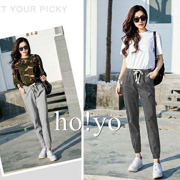 台灣現貨🇹🇼束口褲 鬆緊帶 綁繩 棉麻 縮口褲 哈倫褲 九分褲 亞麻 長褲 女 休閒長褲 休閒褲 棉麻褲 寬鬆 寬褲-細節圖4