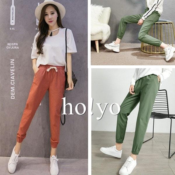 台灣現貨🇹🇼束口褲 鬆緊帶 綁繩 棉麻 縮口褲 哈倫褲 九分褲 亞麻 長褲 女 休閒長褲 休閒褲 棉麻褲 寬鬆 寬褲-細節圖6