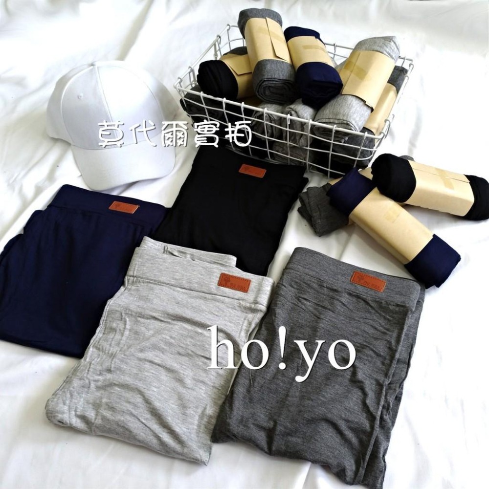 台灣現貨🇹🇼 小貓標籤 中厚款莫代爾 顯瘦高彈力 內搭褲 打底褲 內搭 百搭 顯瘦長褲 休閒褲 棉褲運動褲 休閒長褲黑褲-細節圖3