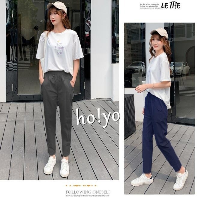 9色任選🌈熱銷現貨 超彈力 顯瘦 老爺褲 寬鬆哈倫褲 多巴胺穿搭 休閒長褲 休閒褲 口袋哈倫褲 工作褲 AB褲-細節圖5