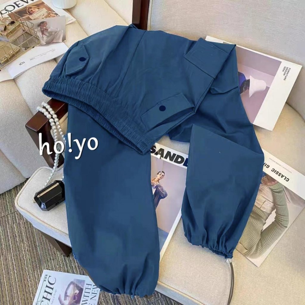 現貨熱銷🇹🇼超顯瘦彈力透氣 高腰鬆緊挺版 側口袋工作褲 工裝褲 工作褲女 休閒褲 休閒長褲 束口褲 縮口褲 顯瘦長褲-細節圖7