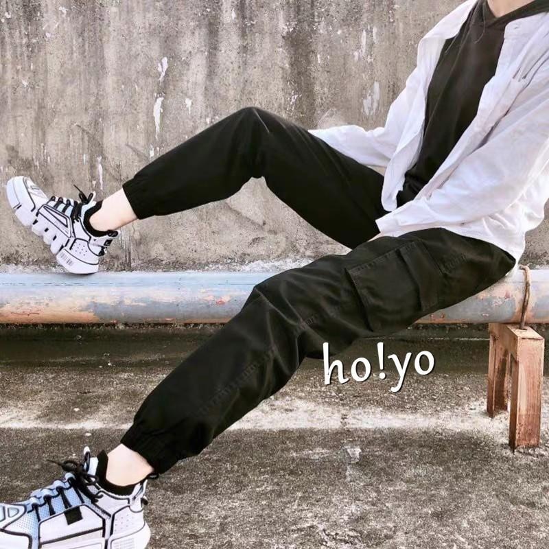 現貨熱銷🇹🇼超顯瘦彈力透氣 高腰鬆緊挺版 側口袋工作褲 工裝褲 工作褲女 休閒褲 休閒長褲 束口褲 縮口褲 顯瘦長褲-細節圖8