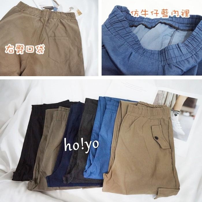 現貨熱銷🇹🇼超顯瘦彈力透氣 高腰鬆緊挺版 側口袋工作褲 工裝褲 工作褲女 休閒褲 休閒長褲 束口褲 縮口褲 顯瘦長褲-細節圖9
