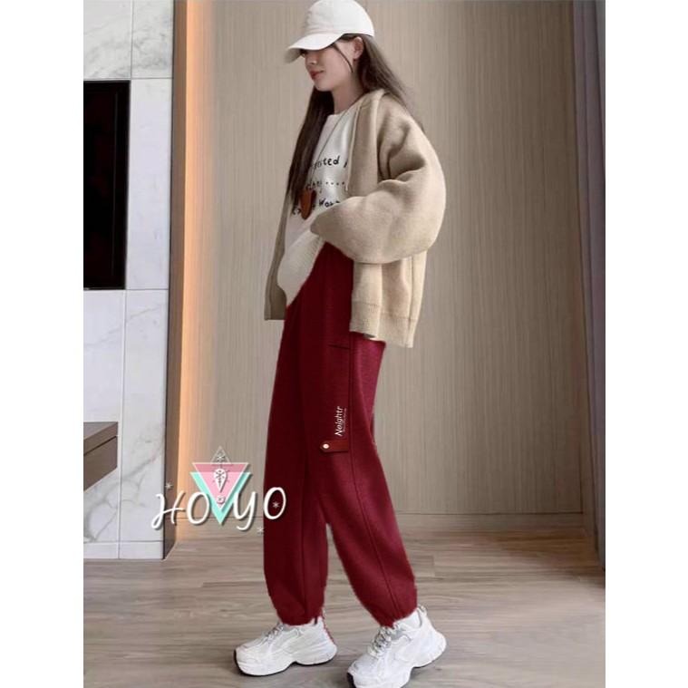 7色任選現貨 保暖刷毛束口褲 刷毛褲 保暖褲加絨長褲 保暖長褲休閒長褲  縮口褲 運動褲 保暖 刷毛長褲 冬天長褲 抗寒-細節圖7