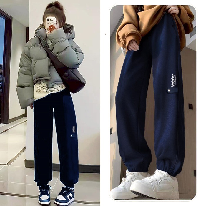 7色任選現貨 保暖刷毛束口褲 刷毛褲 保暖褲加絨長褲 保暖長褲休閒長褲  縮口褲 運動褲 保暖 刷毛長褲 冬天長褲 抗寒-規格圖9