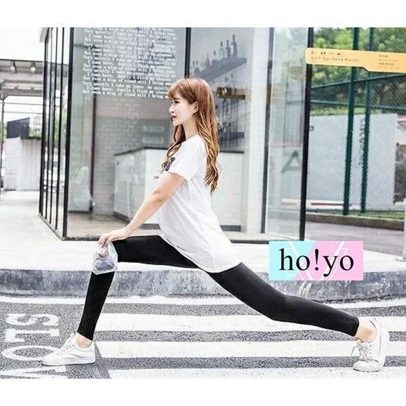 台灣現貨🇹🇼 冰絲涼感 彈力 內搭褲 冰絲長褲 顯瘦 黑褲 涼感褲  瑜珈褲 運動褲 瑜伽褲 打底褲 大尺碼 長褲女-細節圖5