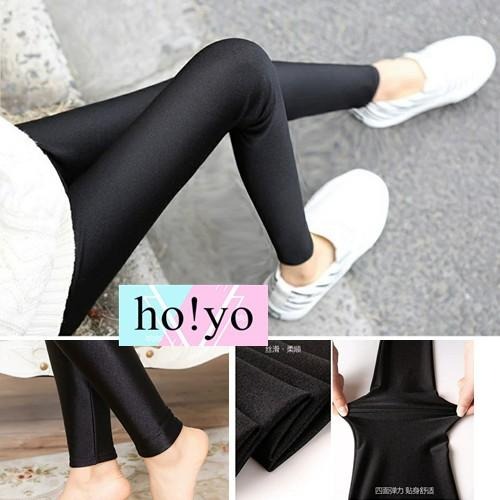 台灣現貨🇹🇼 冰絲涼感 彈力 內搭褲 冰絲長褲 顯瘦 黑褲 涼感褲  瑜珈褲 運動褲 瑜伽褲 打底褲 大尺碼 長褲女-細節圖6