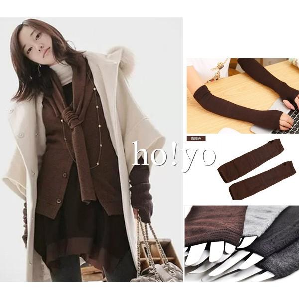 時尚保暖 秋冬必備  針織袖套 露指袖套 防曬袖套 手套 抗寒 騎車必備  半指手套 露指袖套 戶外 休閒運動 開車-細節圖4