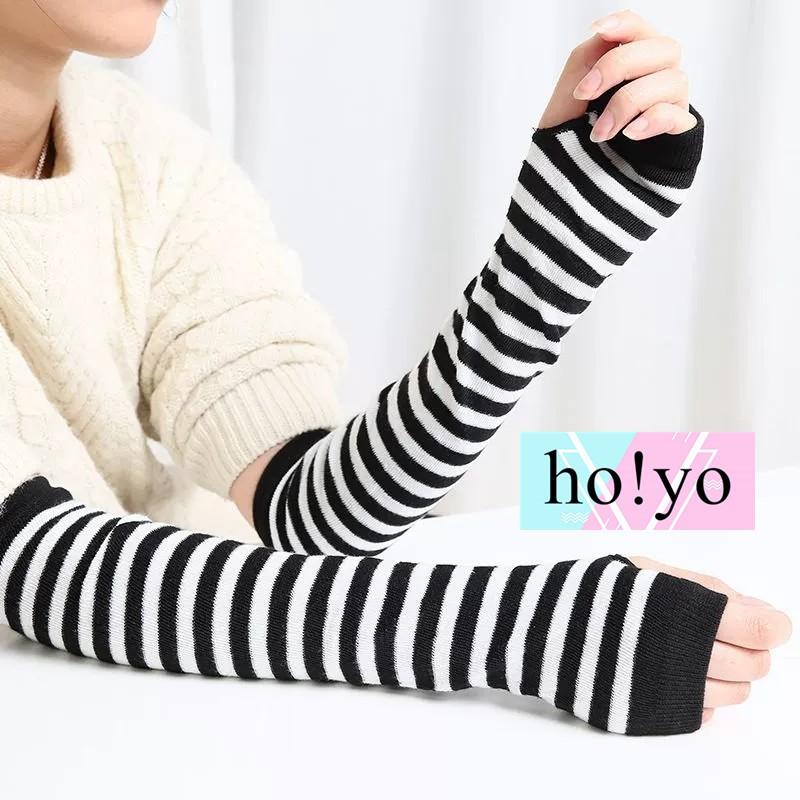 時尚保暖 秋冬必備  針織袖套 露指袖套 防曬袖套 手套 抗寒 騎車必備  半指手套 露指袖套 戶外 休閒運動 開車-細節圖6