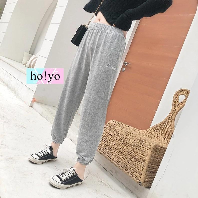 台灣現貨🇹🇼薄款長褲 睡褲 居家 宅宅褲 家居服 睡衣 縮口褲 束口褲 休閒褲 休閒長褲 燈籠褲 情侶 防蚊褲-細節圖5