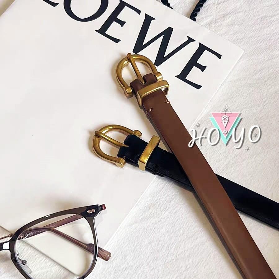 韓版🇹🇼馬蹄釦 復古金屬釦 啞光復古小皮帶～簡約細腰帶 皮帶 女皮帶 女生皮帶 細皮帶 韓系 腰帶 皮帶 韓國飾品-細節圖5