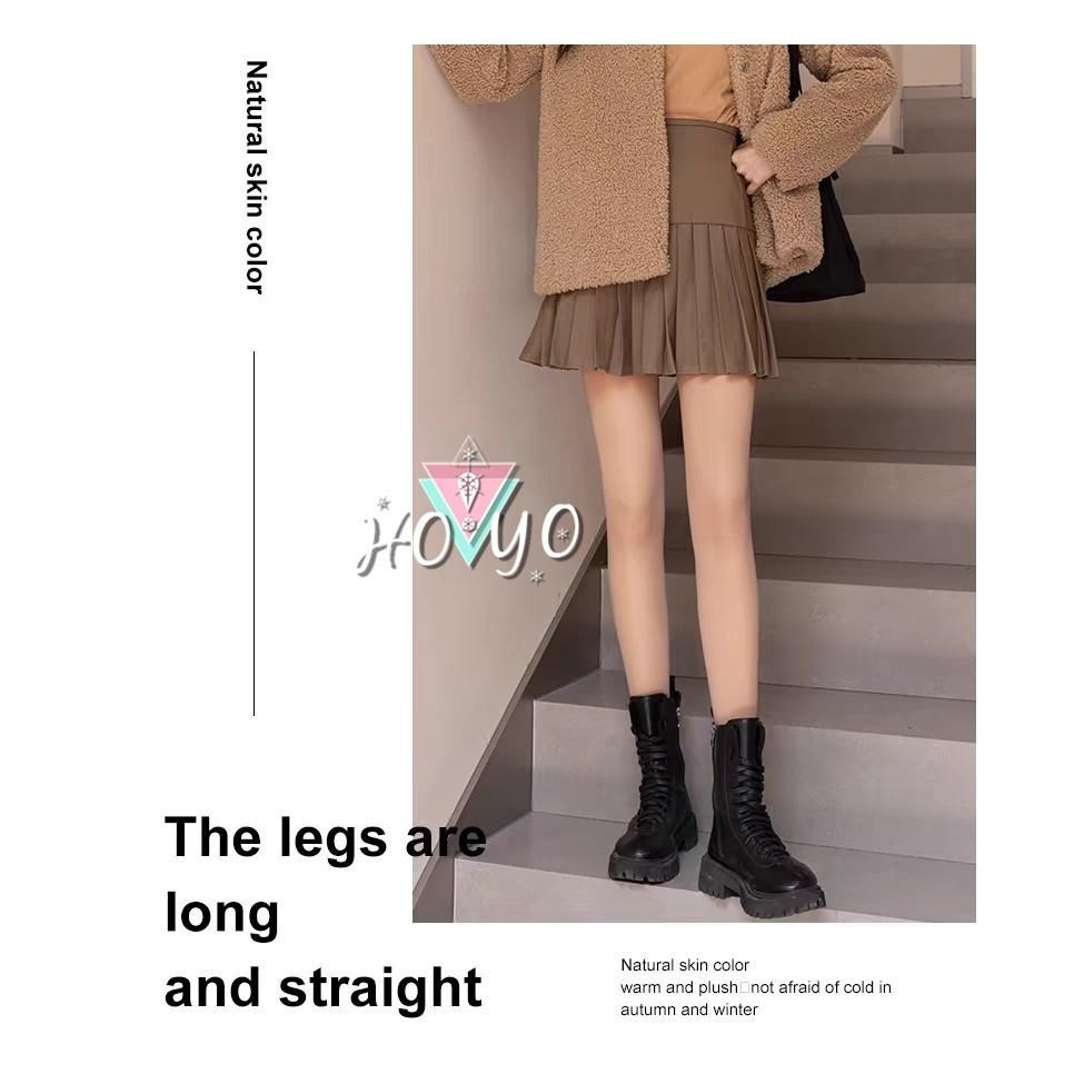 現貨 高腰收腹加絨自然膚 光腿神器 刷毛加絨褲襪 刷毛褲襪 膚色褲襪 連襪 保暖襪 褲襪 內搭褲 保暖襪 冬天襪子-細節圖3