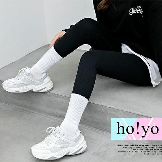 贈環保束口袋/4雙一袋/男女可穿 純色 運動襪 中筒襪 短襪 襪子 白色襪子女襪 船型襪 長襪 白襪 黑襪 堆堆襪-細節圖5