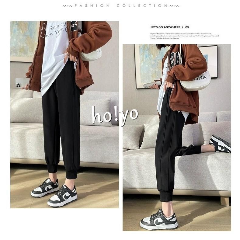 mit獨家訂製🇹🇼 3D雙線口袋 厚磅斜紋精梳棉 刷毛束口褲 刷毛褲 保暖褲 加絨運動褲 縮口褲 休閒褲 休閒長褲 保暖-細節圖5