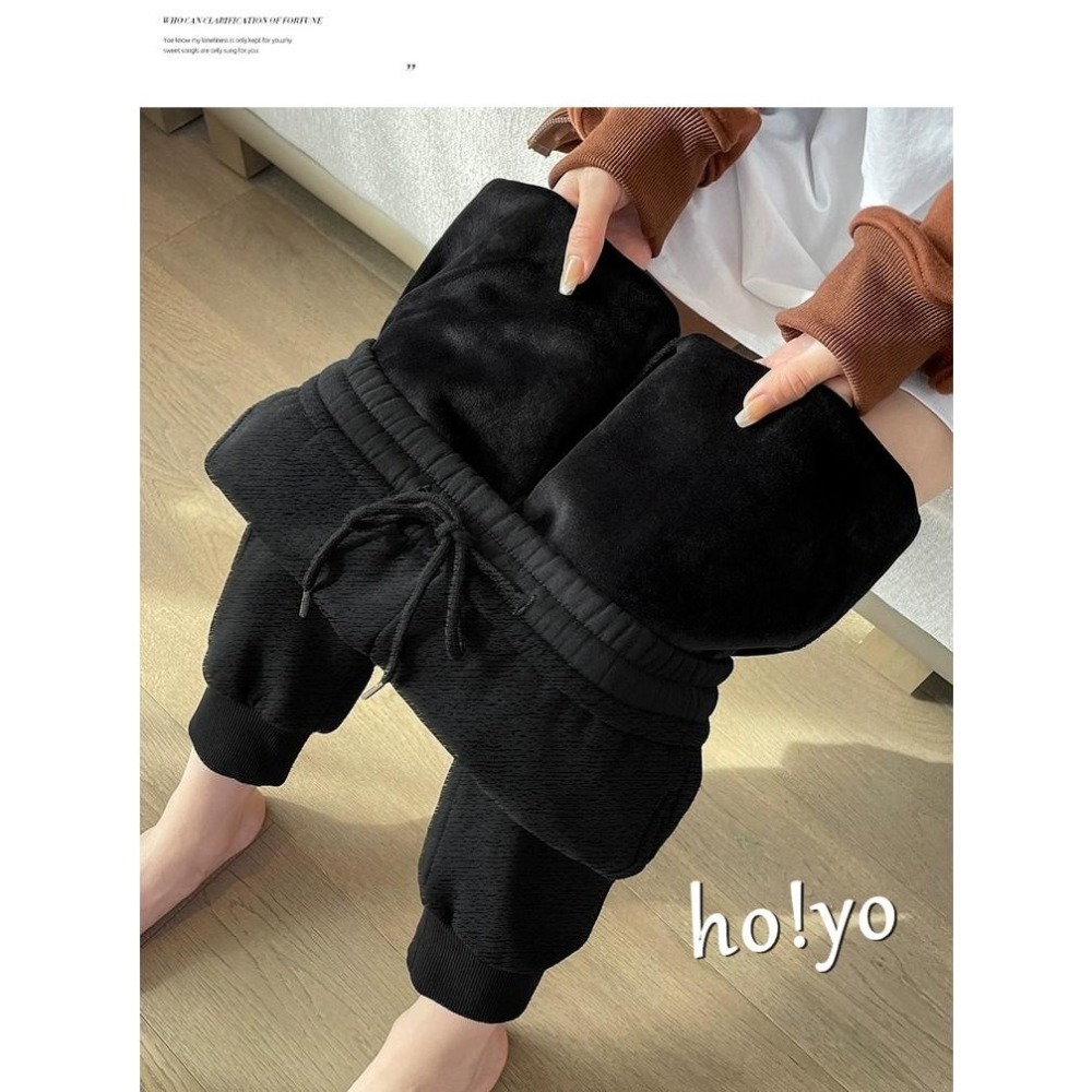 mit獨家訂製🇹🇼 3D雙線口袋 厚磅斜紋精梳棉 刷毛束口褲 刷毛褲 保暖褲 加絨運動褲 縮口褲 休閒褲 休閒長褲 保暖-細節圖7