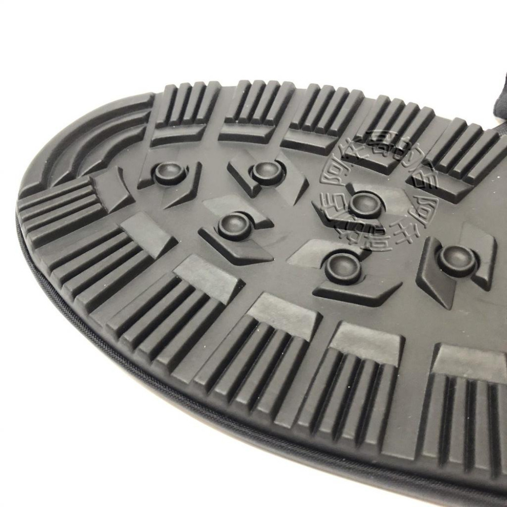 台灣製造 專利 加厚尼龍雨鞋套 橡膠底 防水 防滑 反光條拉鍊式 鞋面鬆緊帶 厚底耐磨粗齒吸盤鞋底 厚底雨鞋套 機車鞋套-細節圖2