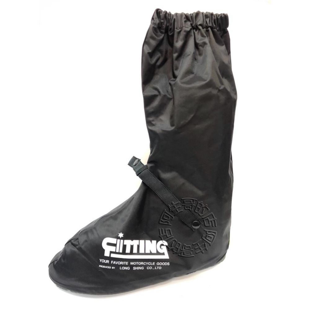 台灣製造 專利 加厚尼龍雨鞋套 橡膠底 防水 防滑 反光條拉鍊式 鞋面鬆緊帶 厚底耐磨粗齒吸盤鞋底 厚底雨鞋套 機車鞋套-細節圖4